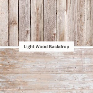 Light Wood Photo Backdrop 34x22.5", Two-Sided Flat Lay Background for Product Photography, Rustic Wood Backdrop, Wood Design Paper Backdrop