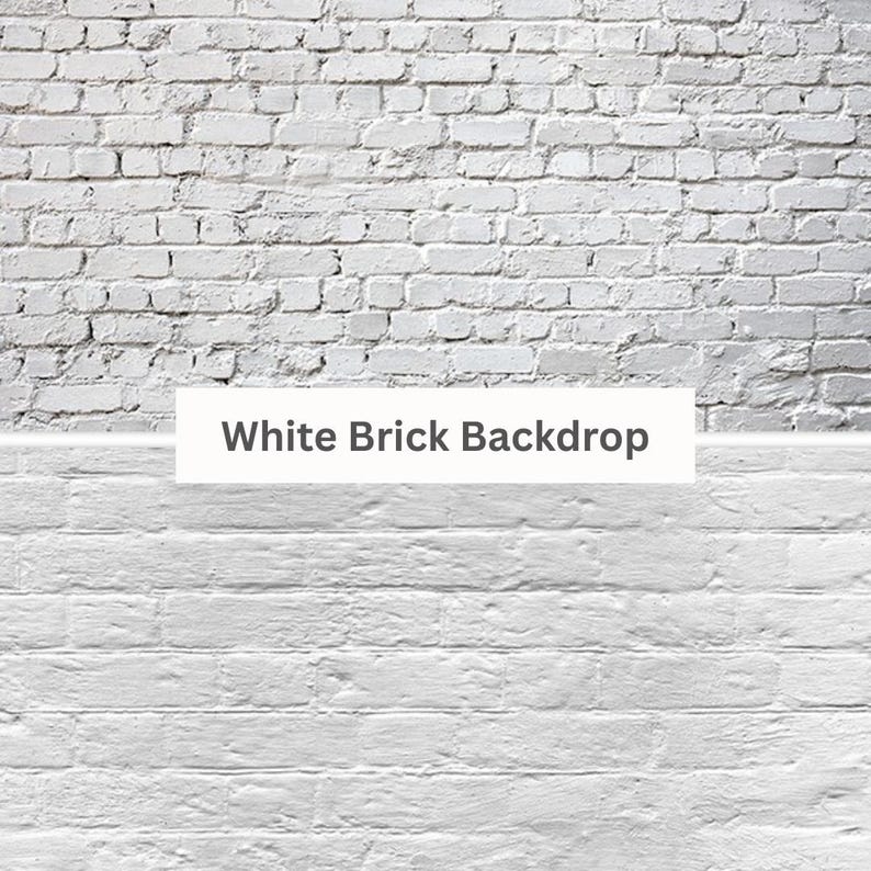 White Brick Photo Backdrop 34x22.5