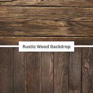 Rustic Wood Photo Backdrop 34x22.5&quot;, Two-Sided Flat Lay Background for Product Photography, Vintage Wood Backdrop, Food Photography Props