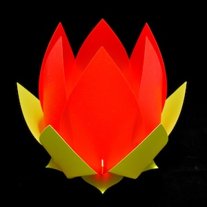 LOTUS Lampenschirm Rot-Lemon