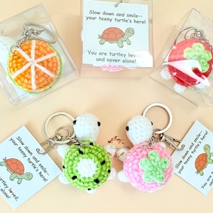 Sleutelhanger babyschildpad, schattige sleutelhanger schildpad, stressbal, schildpadcadeaus, kerstcadeaus, leuke cadeaus, cadeaus voor vrienden