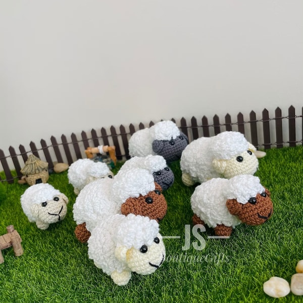 Porte-clés mouton des neiges, joli porte-clés mouton au crochet, porte-clés mouton, cadeau pour elle, porte-clés mouton, porte-clés animaux, cadeaux mignons, cadeaux moutons