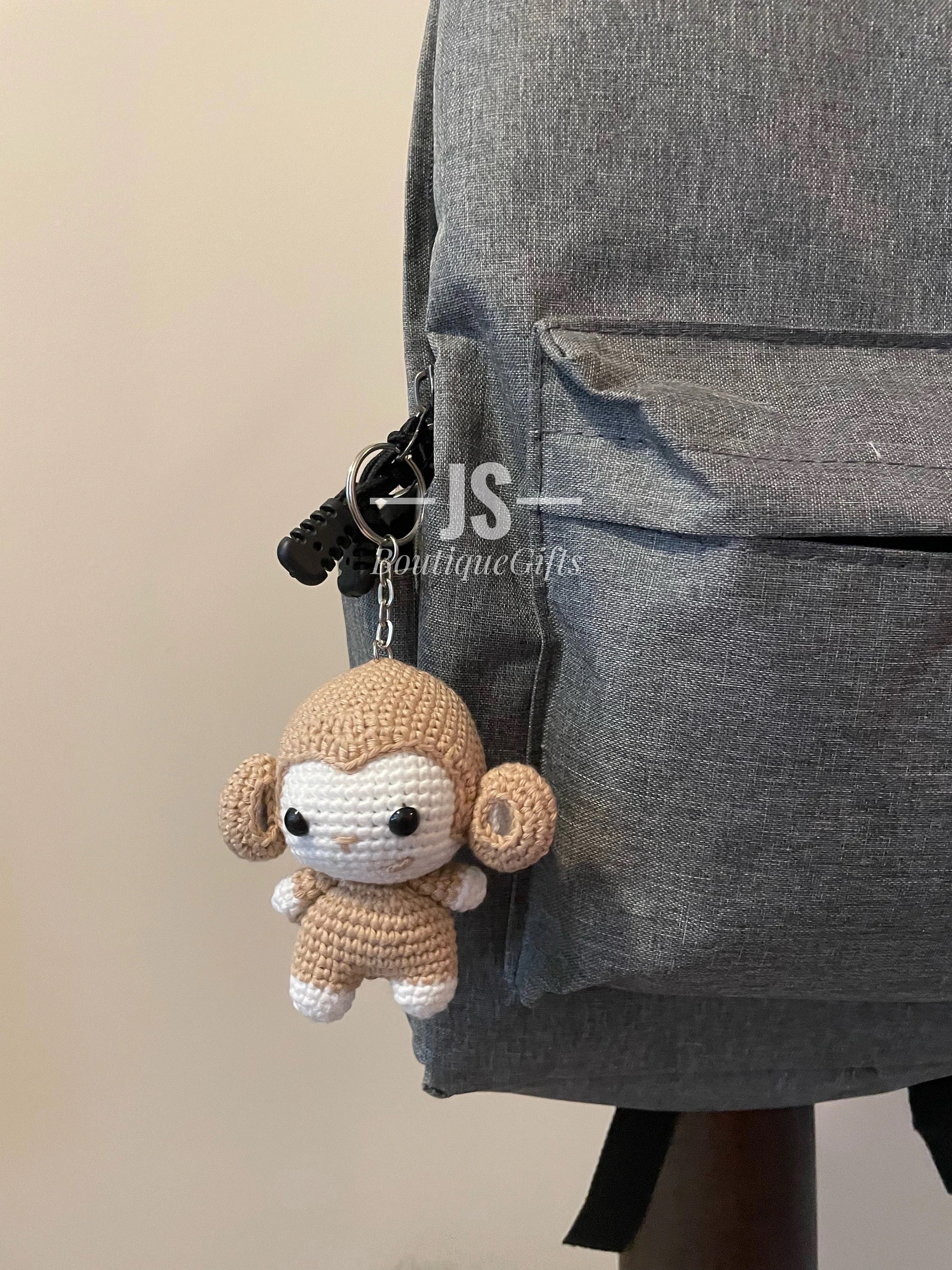 Monley Keychain Monkey Keychain, Cute Monkey, Crochet Monkey Keychain, Monkey Keychain ...
