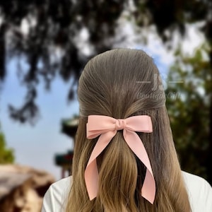 Handmade Black Silk Velvet Hair Bow Collection