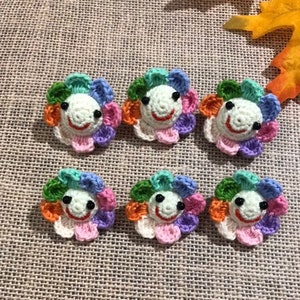 Rainbow sun floral hair tie, girl hair tie, toddler hair tie, woman hair tie, cute hair accessories