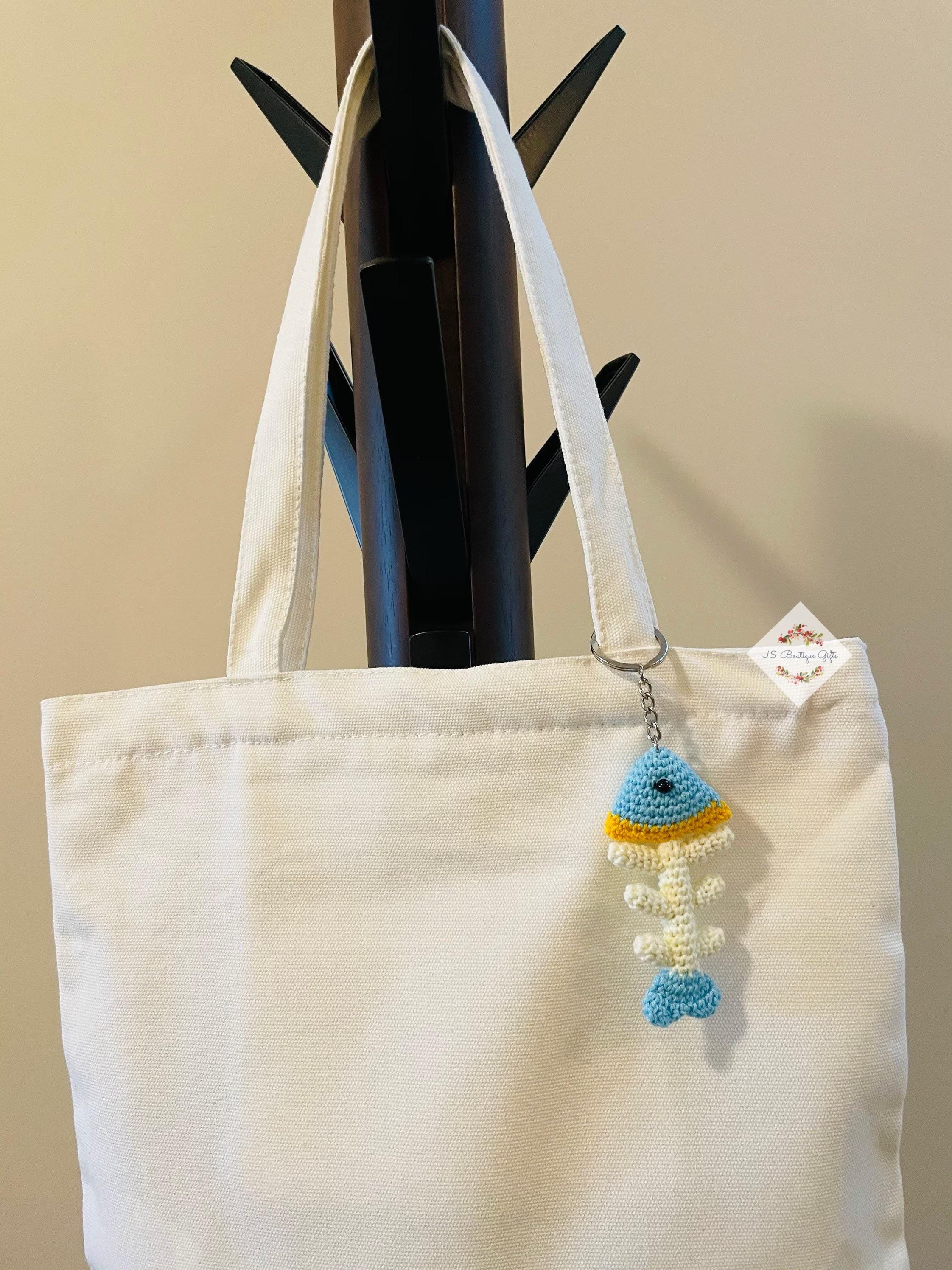 Crochet Fish Bone Keychain, Cute Marine Gift - Etsy Canada