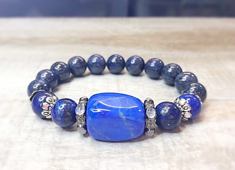 free shipping diamond creativity stone genuine silver Lapis lazuli with Pyrite moonstone focus stone