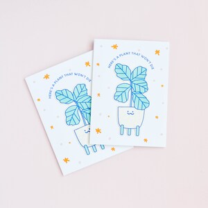 Perennial Plant Stick + Card Set - Tarjeta Plegada de 4 Barras