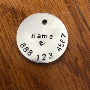 Custom Circle Pet ID tags