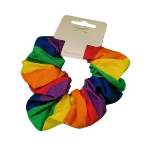 Rainbow Scrunchie Hair Tie