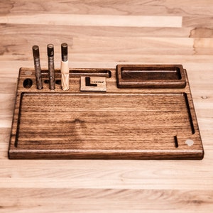 Launching Pad for Dynavap, rolling tray, wood tray, custom design, vong, dynavap tray