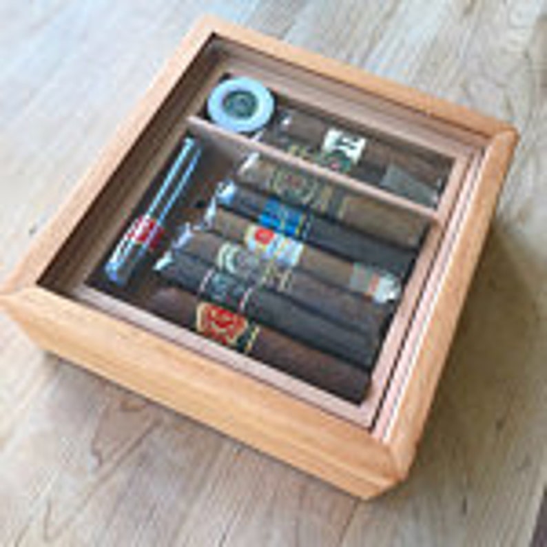 Humidor Cigar Case Spanish Cedar Humidor Handmade Cigar Etsy