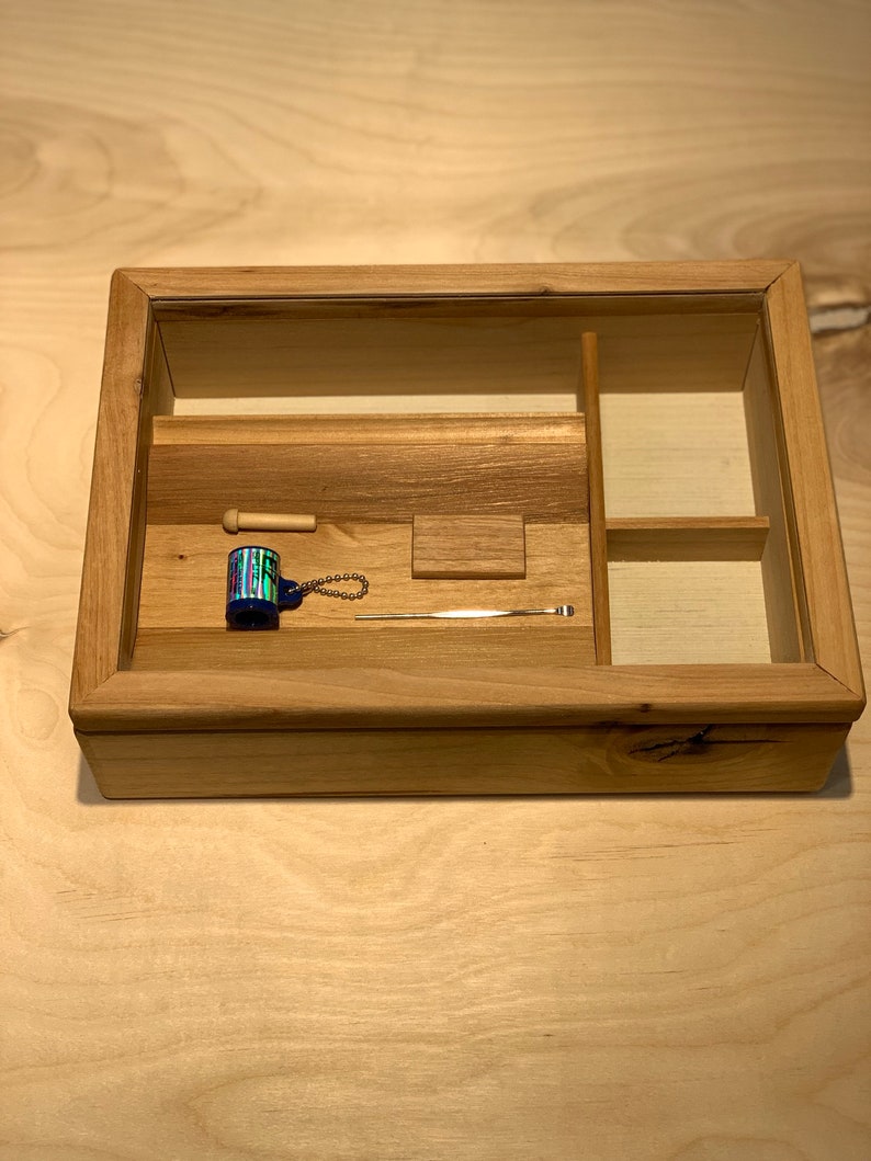 Stash Box with Rolling Tray and Smoking Accessories Included