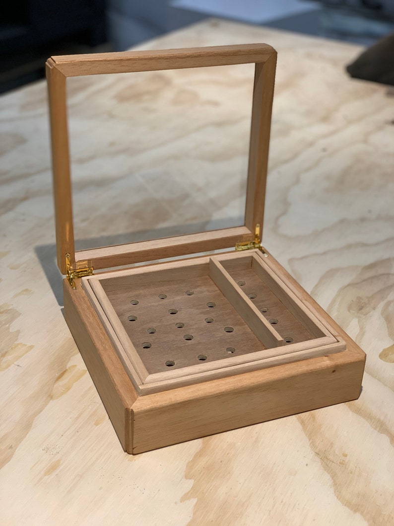 Humidor Cigar Case Spanish Cedar Humidor Handmade Cigar Etsy