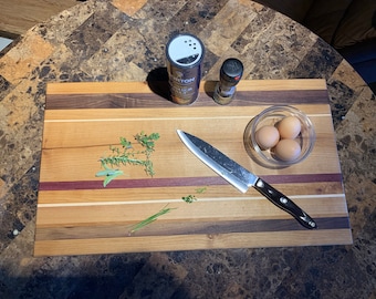 Hand Crafted Wood Cutting Board: Custom Butcher Block