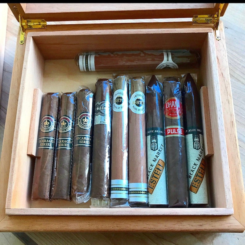 Humidor Cigar Case Spanish Cedar Humidor Handmade Cigar Etsy