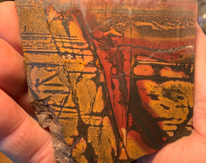 Indian Paint Stone Slab Pair Etsy