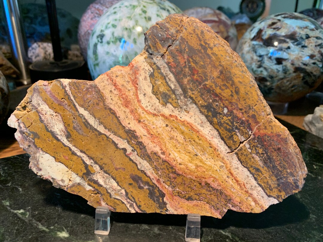 Indian Blanket Jasper Slab Etsy