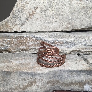 Four woven copper wire BANGLES WELDED with perfect separation to always look beautiful on you!