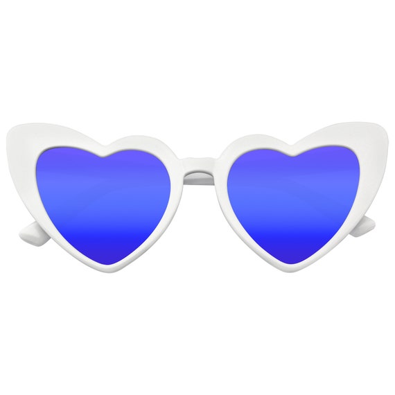 Emblem Eyewear - Oversize Cat Eye Heart Shape Mir… - image 3