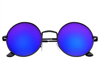 circle reflective sunglasses