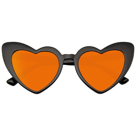 Emblem Eyewear - Oversize Cat Eye Heart Shape Mir… - image 9