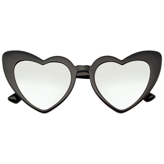 Emblem Eyewear - Oversize Cat Eye Heart Shape Mir… - image 7