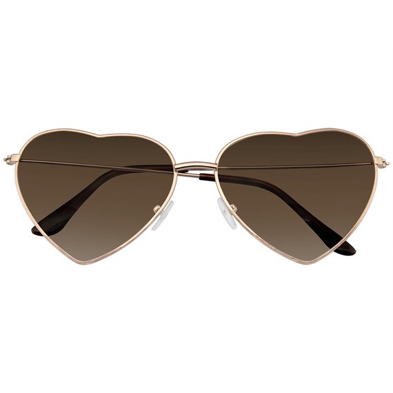 Emblem Eyewear - Metal Frame Heart Shape Sunglass… - image 1