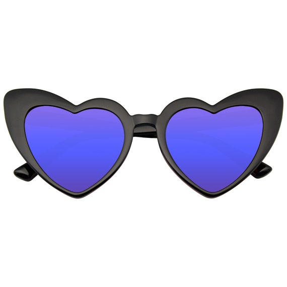 Emblem Eyewear - Oversize Cat Eye Heart Shape Mir… - image 2