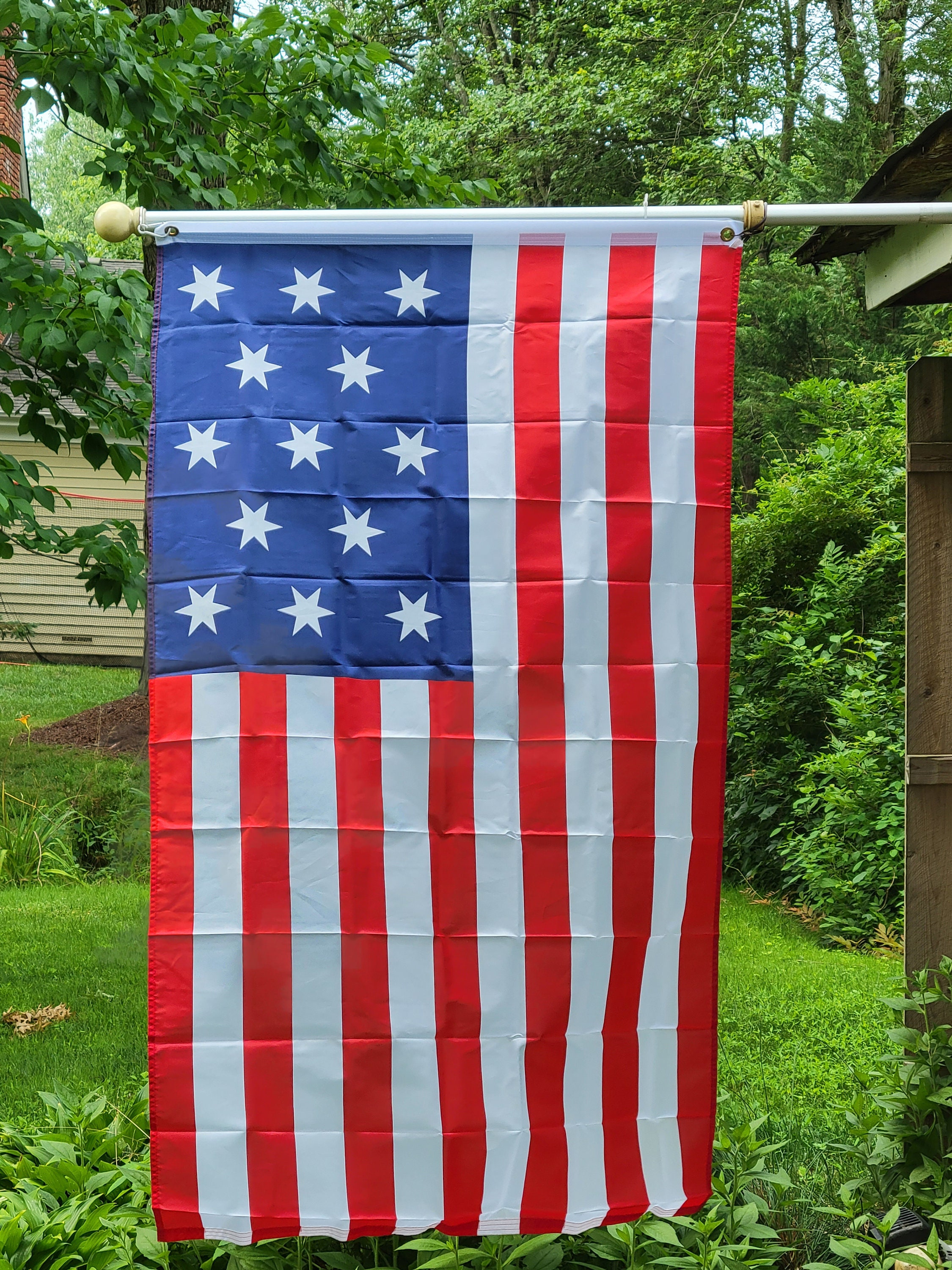 BANDERA DE ESTADOS UNIDOS: Bandera estadounidense Hopkinson de 3' x 5' de  Middlebrook con 13 estrellas - Etsy México, image size:2250x3000