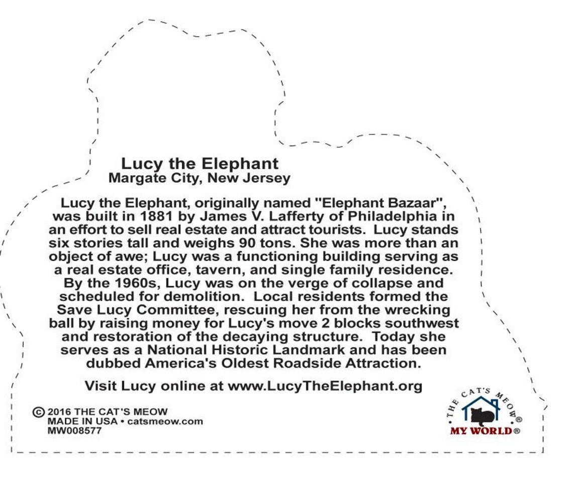 Lucy the Elephant Margate, NJ C1881 - Etsy