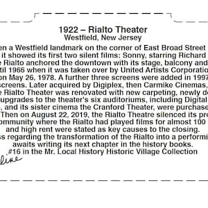 Rialto Theater Westfield Collectible c.1922 image 5