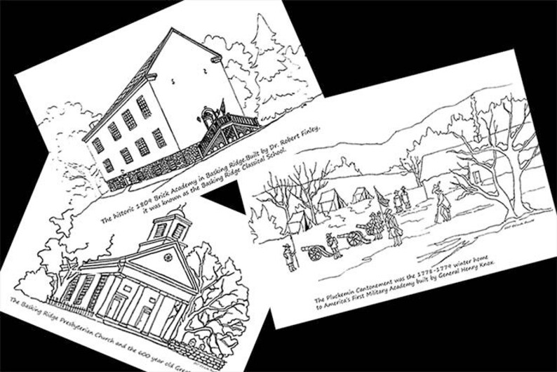 20% OFF Somerset Hills History Coloring Book image 3