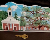 Basking Ridge Church and Iconic Oak Tree Keepsake Collectible-1717