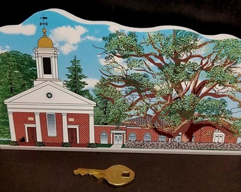 Basking Ridge Church and Iconic Oak Tree Keepsake Collectible-1717
