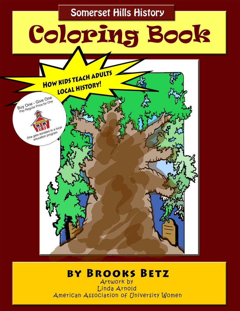 20% OFF Somerset Hills History Coloring Book image 1