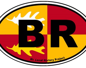 Basking Ridge Oval Sticker or Magnet