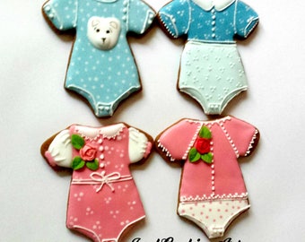10 Baby Feet Newborn Homemade Gingerbread Cookies Decorated Etsy
