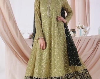 Fancy Eastern Embroidered Ready to wear party dress