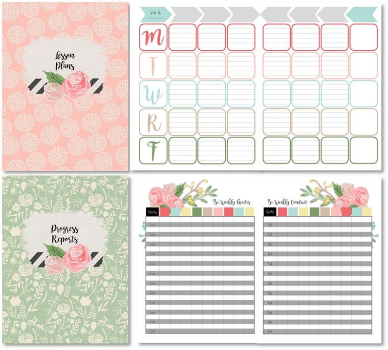 Printable PDF Homeschool Planner and 2021-2022 Record Book ...