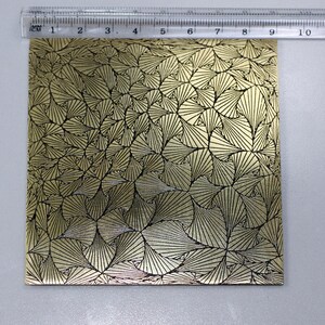 Brass Texture Sheet 20ga Geometric Pattern for Findings Creating ...