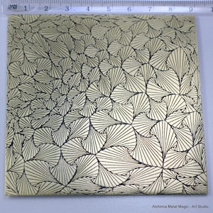 Brass Texture Sheet 20ga Geometric Pattern for Findings Creating Jewelry Accessories Making Home Art Decor Etched Oxidized Metalsmith Sheet
