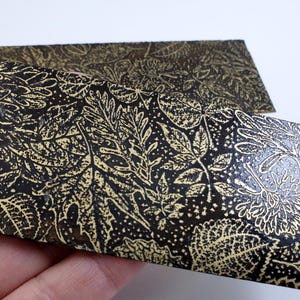Cuff bracelet Etched oxidized brass strip Leaf flower Patina decorative element for handmade jewelry making Metalworking jewelry Supply