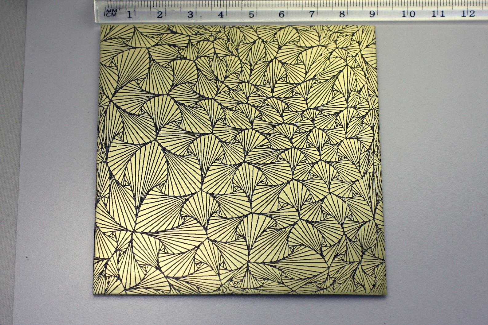 Brass Texture Sheet 20ga Geometric Pattern for Findings Etsy