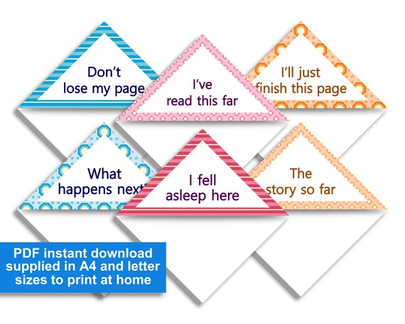 Corner bookmarks printable PDF fast obtain 6 e book supporters words, 3 hues, a few geometric layouts, 5.5 cm / 2\ graphic relating to Corner Bookmarks Printable identified as Corner bookmarks printable PDF immediate down load 6 reserve enthusiasts words, a few shades, a few geometric behaviors, 5.5 cm / 2\