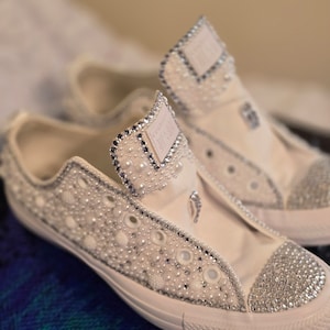 Bling converse with fine detail