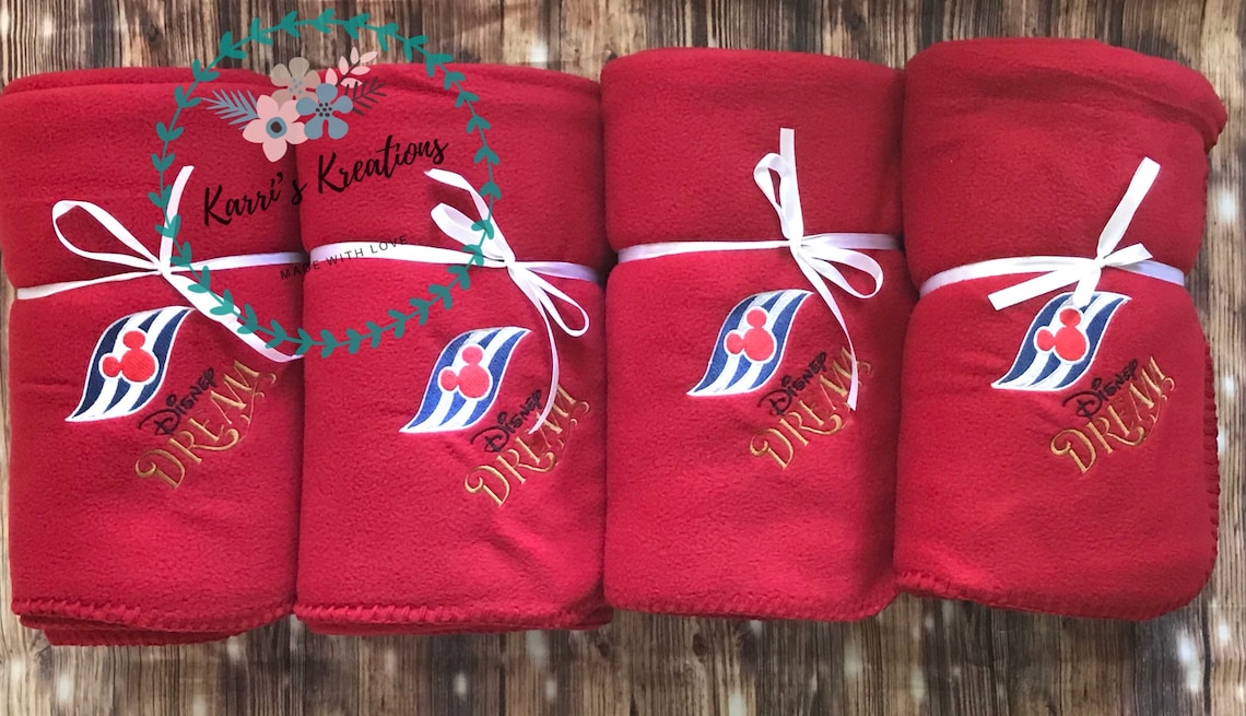 Disney Cruise/Cruise ship Fleece Throw blanket/Fish Extender Etsy