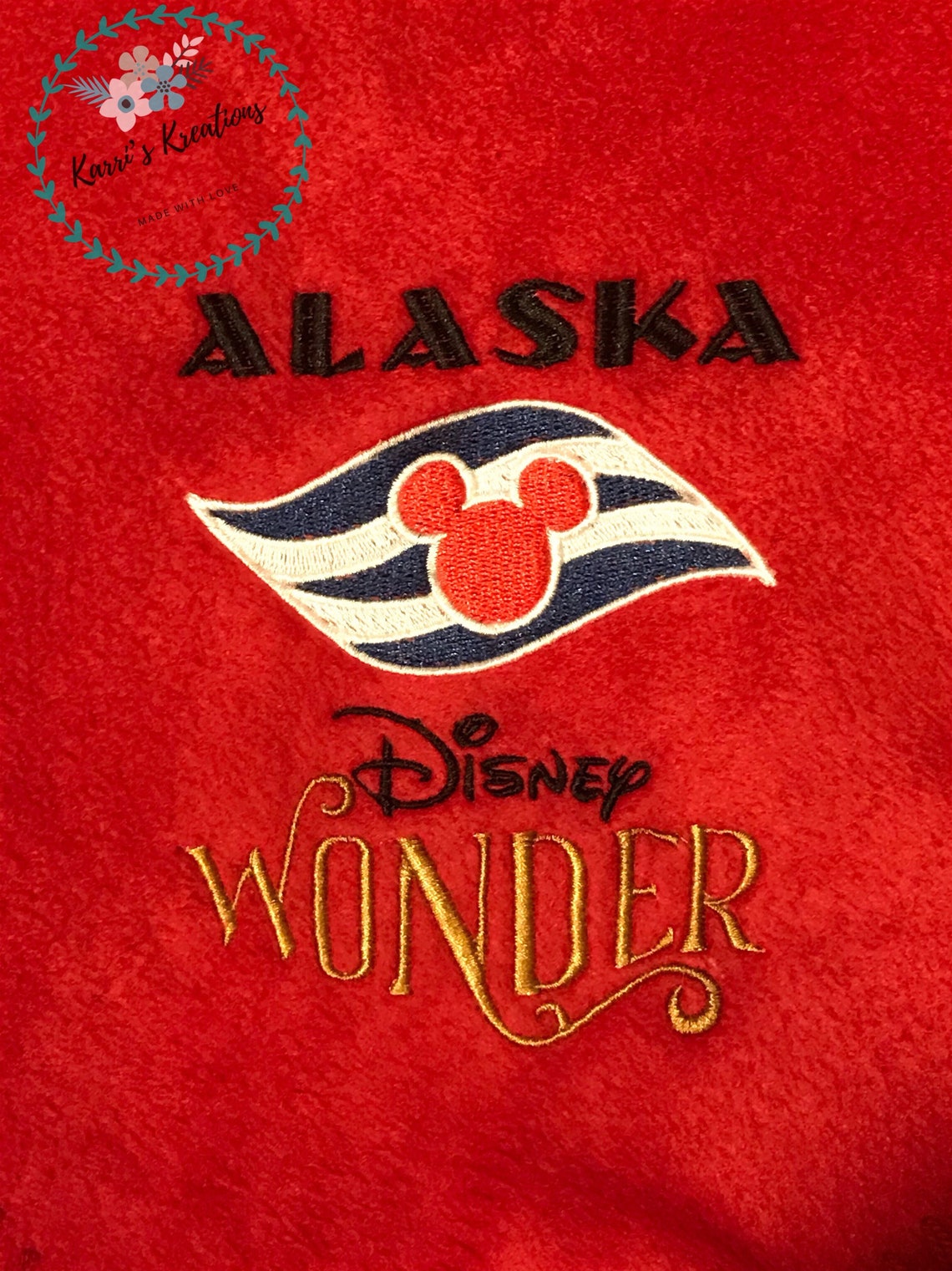 Disney Cruise/Alaska Cruise/Fleece Throw blanket/Fish Extender Etsy