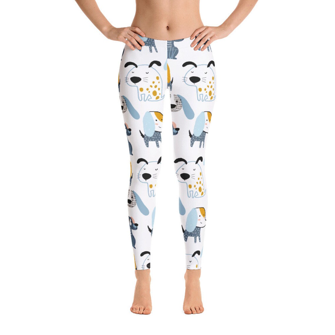 Dog Puppy Schnauzer Print Pattern Women Leggings