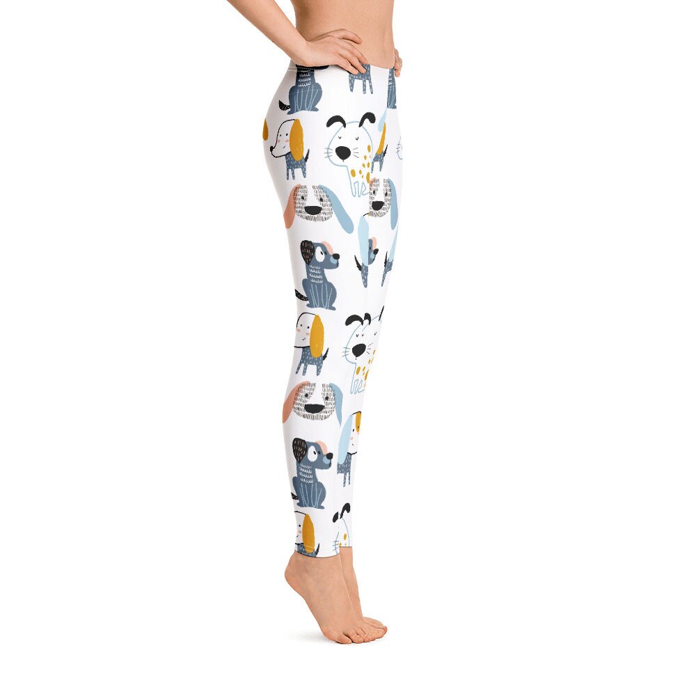 Bulldog Pattern Print Women Leggings